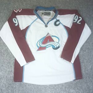 Official Colorado Avalanche Gabriel Landsberg White Reebok Jersey #92 Size 54